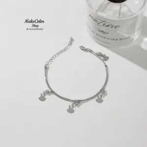 ATMfashions luxury silver charm signal braclet for women atm10