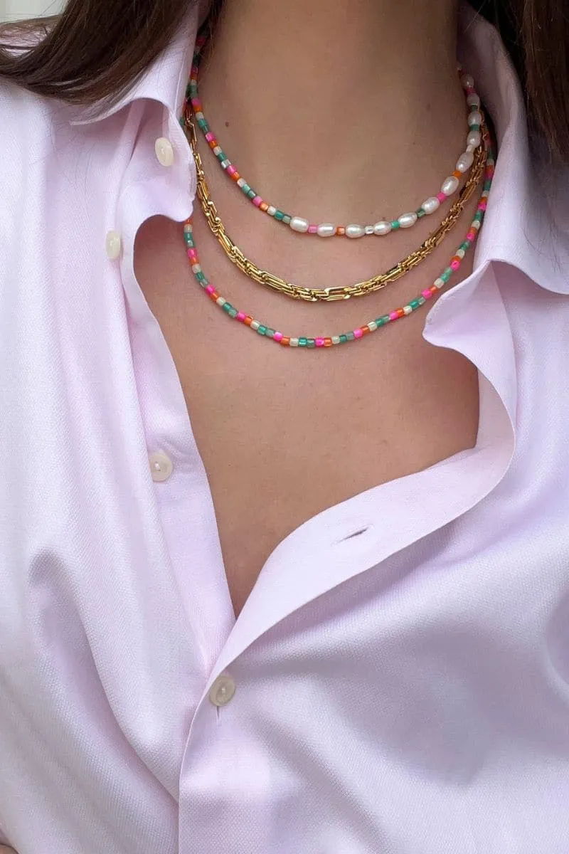 CAPRI SHELL BEAD NECKLACE