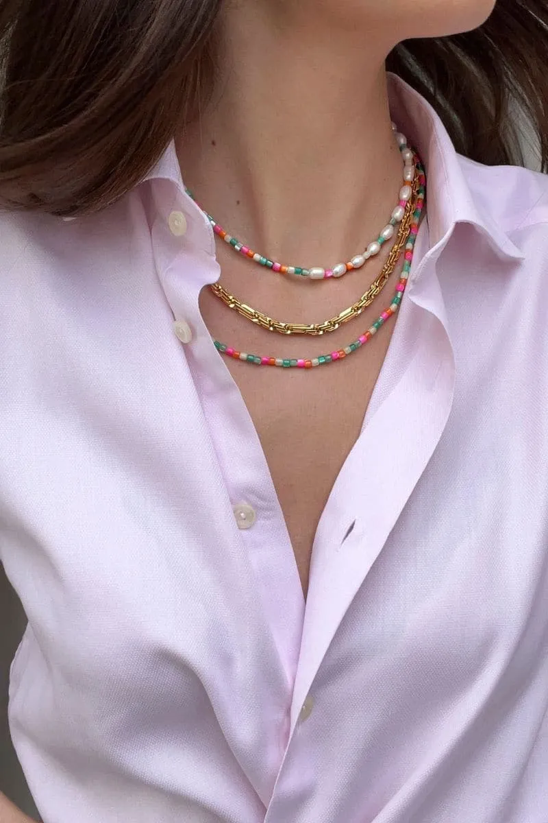 CAPRI SHELL BEAD NECKLACE