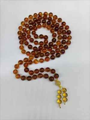 Genuine Amber 108 Malabeads High Grade