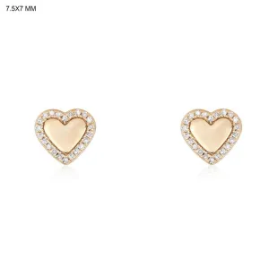 Glimmering Diamond Stud Earrings