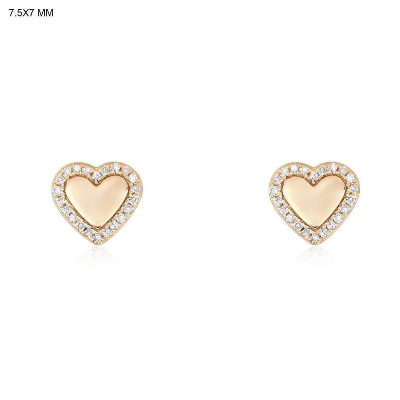 Glimmering Diamond Stud Earrings