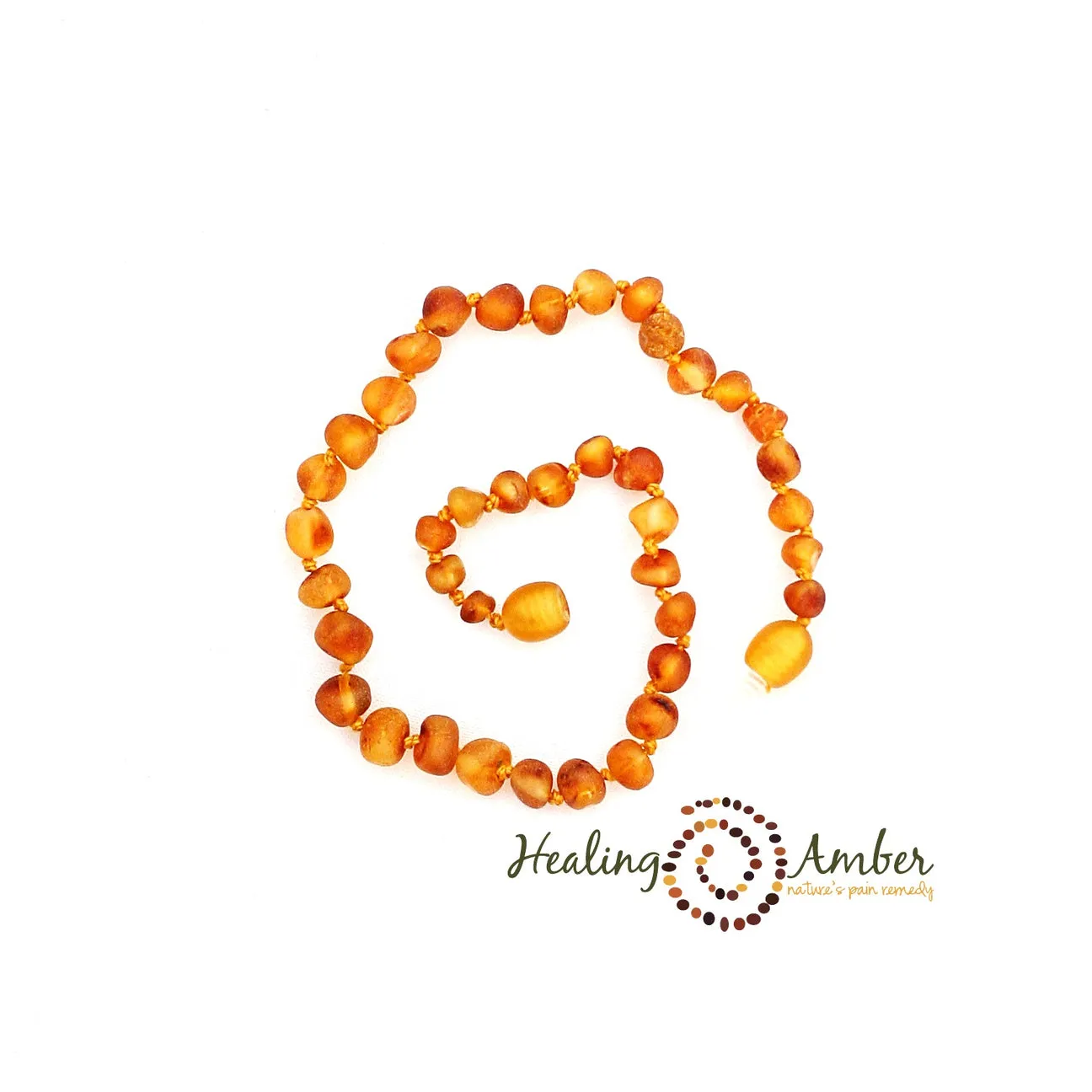 Healing Amber Raw Necklace - 11"