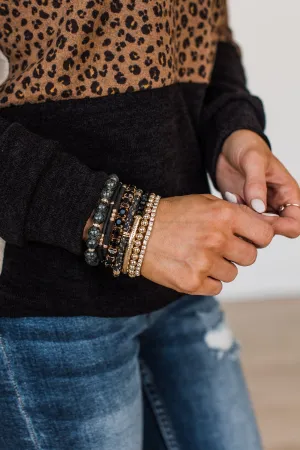 Heat Of The Moment Bracelet Set- Black