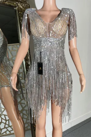 Molly Diamante Dress (Ready to Ship)