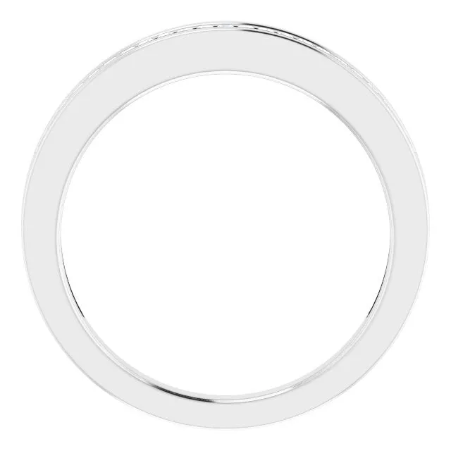 Platinum 1/4 CTW Baguette Diamond Anniversary Band