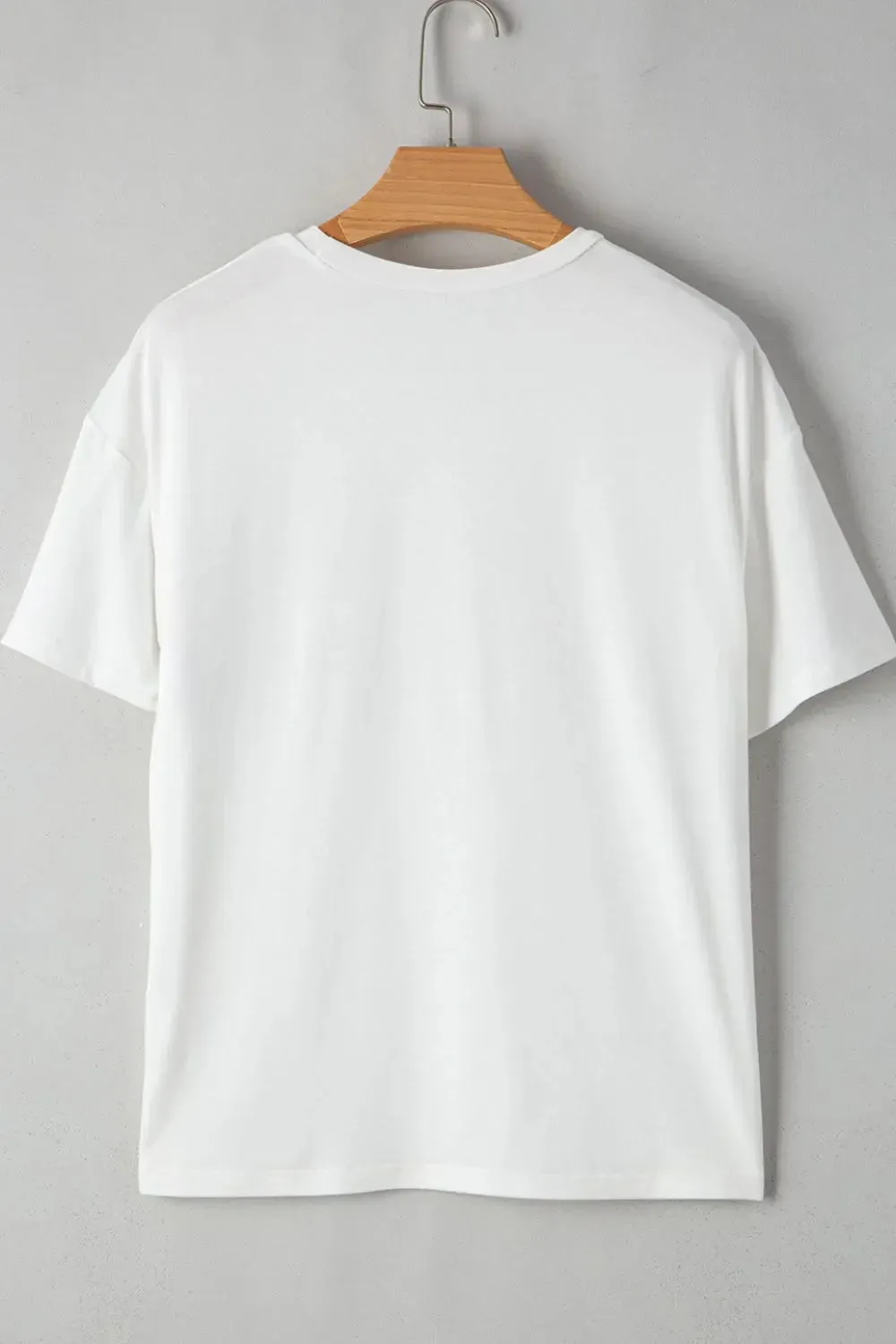 Sequin Stripes Crew Neck T Shirt for Stylish Comfort