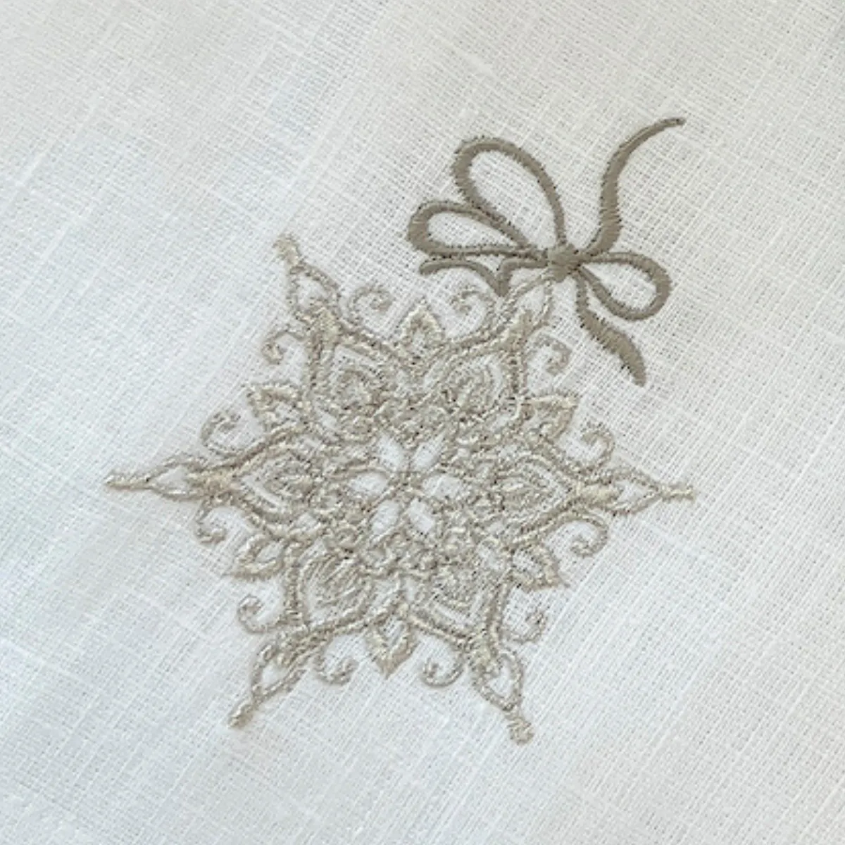 Snowflake Tri-Fold Napkin