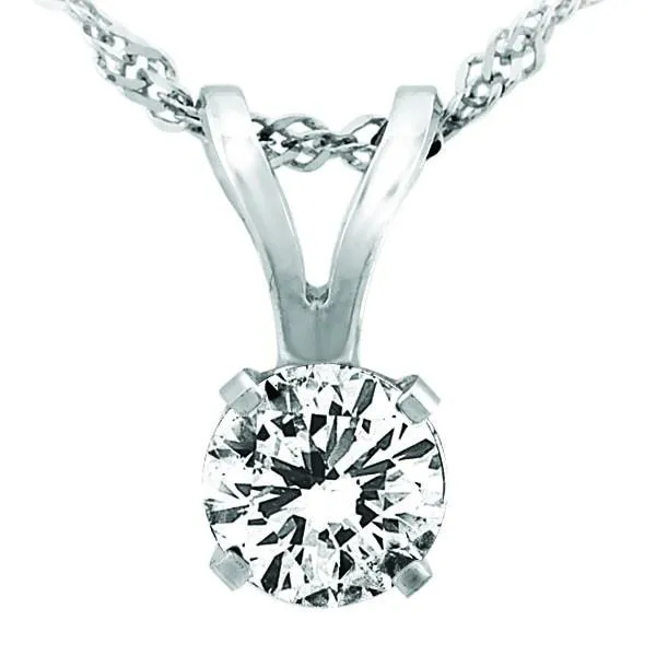 White Gold 0.20 Carat Diamond Pendant