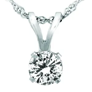 White Gold 0.20 Carat Diamond Pendant